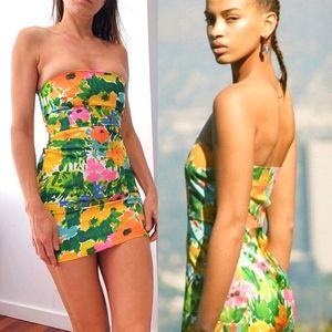 Nwot With Jean lala floral burst mini dress xs